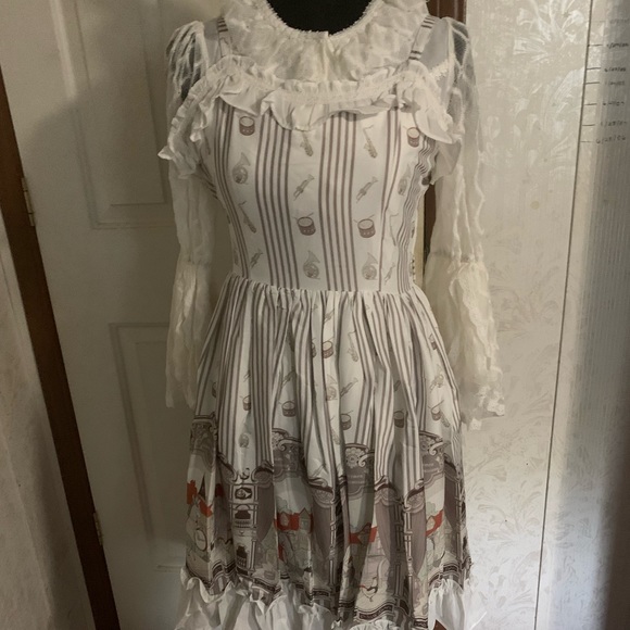 NWOT Magic Tea Party “Musicians in Bremen Town” JSK with hairclips, bow, belt - Picture 2 of 12